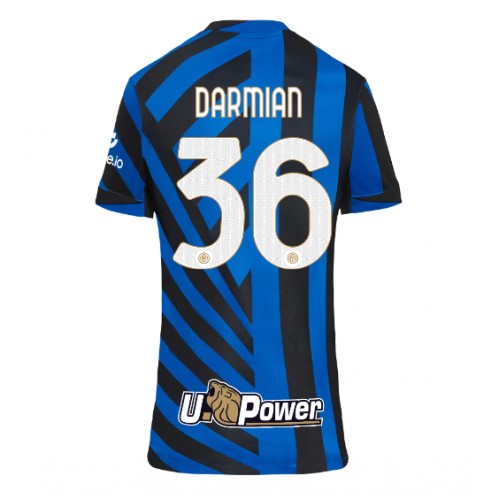 Fotbalové Dres Inter Milan Matteo Darmian #36 Dámské Domácí 2024-25 Krátký Rukáv